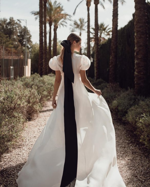 Vestido de novia corte en A de Antonio García Estudio