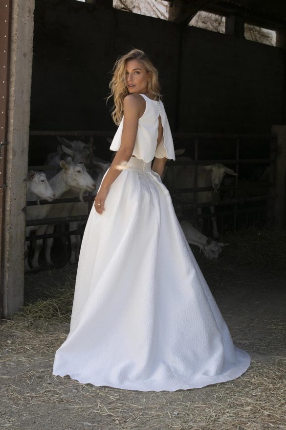 novia tu vestido tendencias estilo conjunto blusa falda marie laporte 16