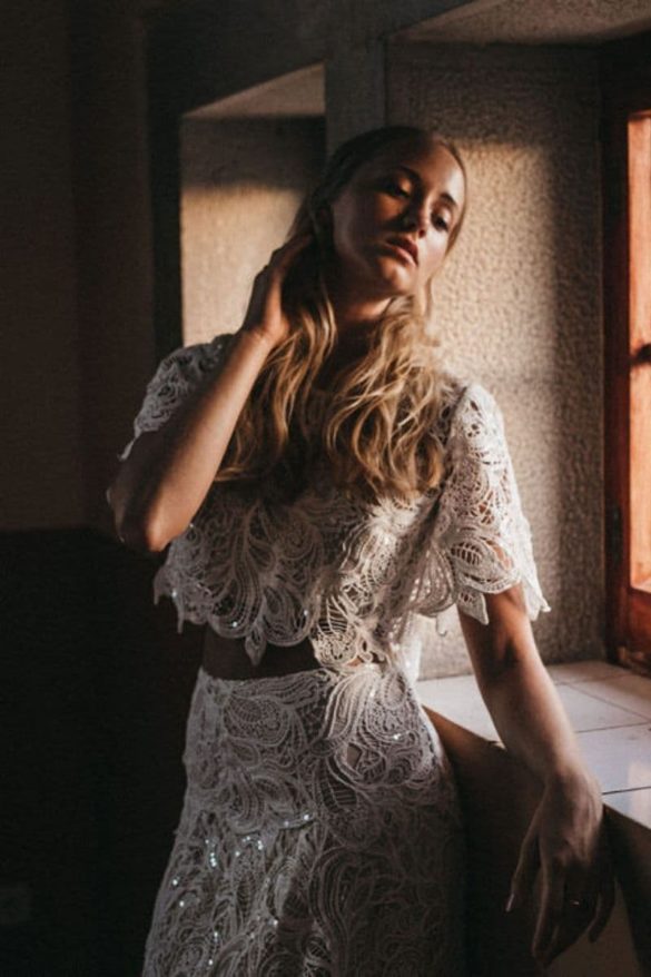 novia tu vestido tendencias estilo conjunto top falda immacle 11
