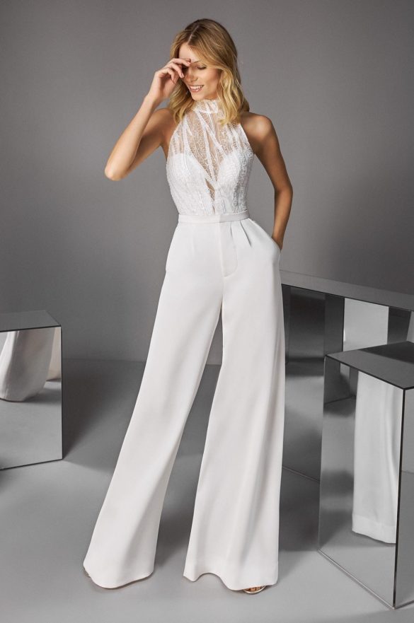 novia tu vestido tendencias estilo pantalones 12