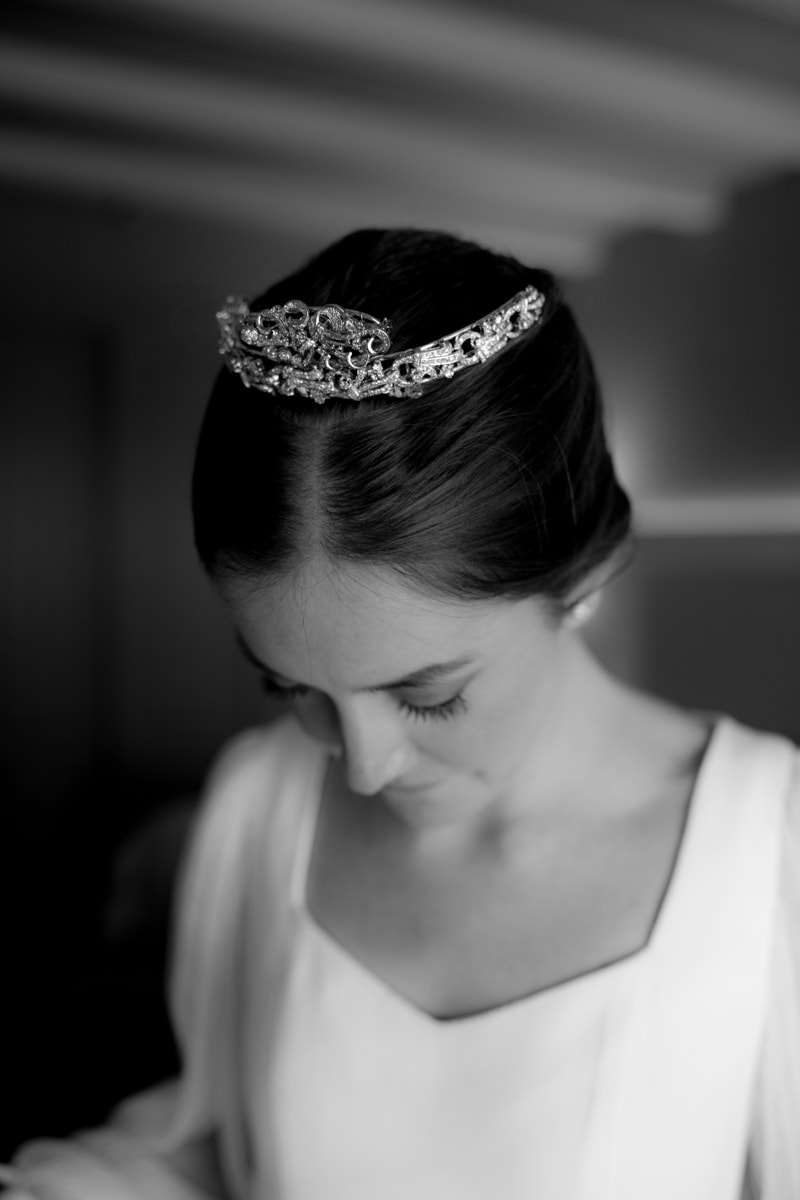 Tiara de novia antigua