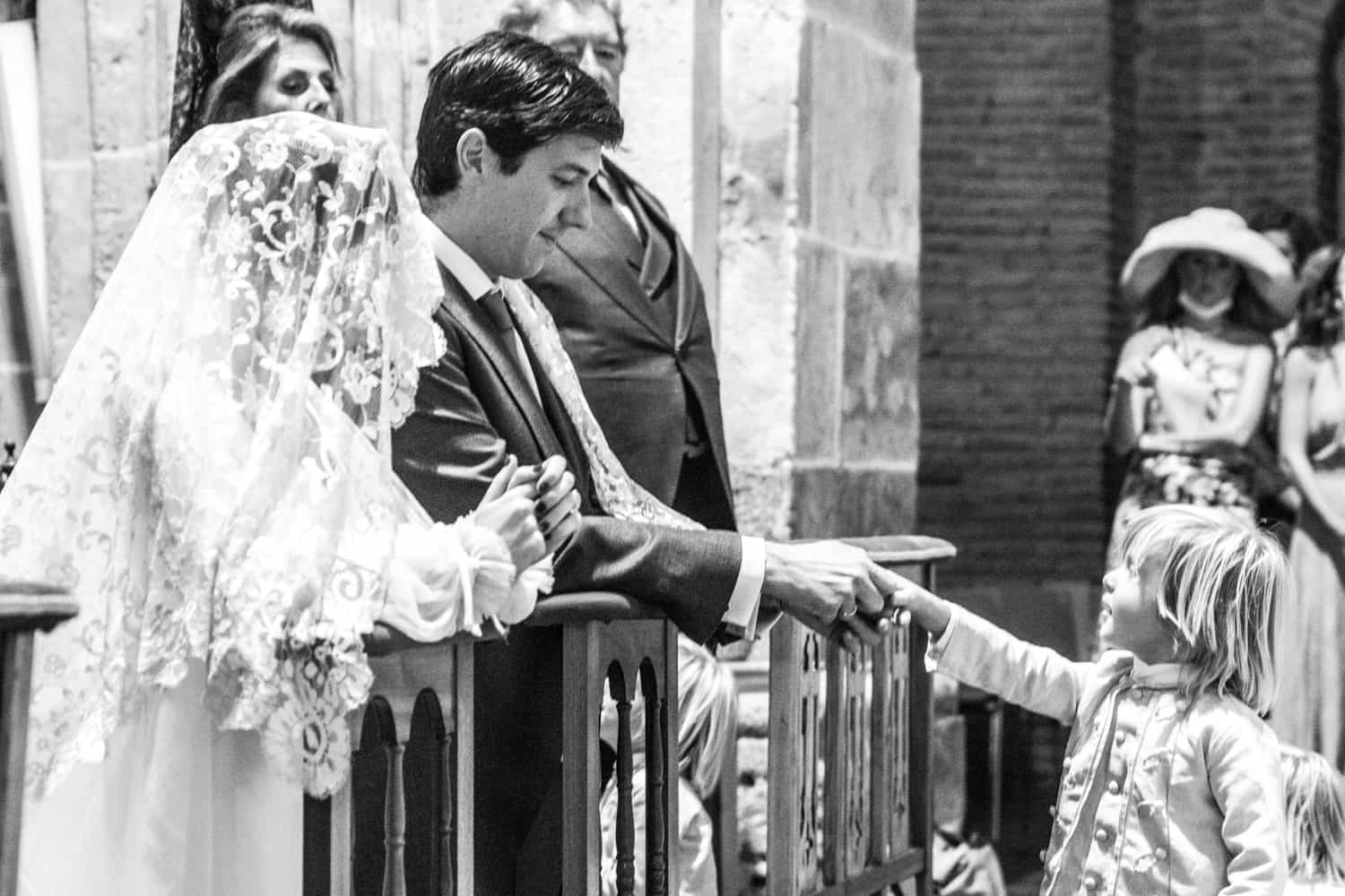 Momento de la velación en laBoda de Blanca y Andrés Rebuelta
